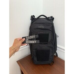 Tactical Baby Gear Black Tactical Backpack/Diaper Bag MOLLE Hook & Loop 15L